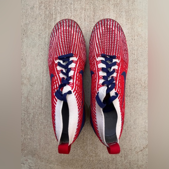 Nike Air Vapormax Flyknit 3.0 Team USA Running Shoes (CW5585-100) Men’s Size 9 - Picture 2 of 8